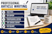 write and proofread professional articles and documents