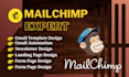 design mailchimp email template and setup automation campaigns