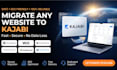 design and develop a wix, squarespace, or kajabi website