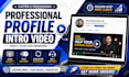 create a professional fiverr profile intro video