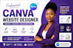 design a professional canva website high converting canva ugc portfolio