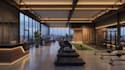 render  3d sport complex,3d gym,3d bar, 3d restaurant with modelling