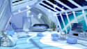 design custom underwater anime vtuber stream background, vtuber music, overlay