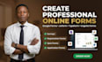 create online form survey jotform cognito form formstack formaloo formly