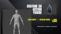 sculpt custom 3d action figure, statue, miniature, articulated figure