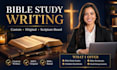write custom christian bible study, devotional or workbook