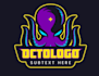 create octopus mascot logo design