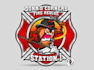 create firefighter mascot logo design with 1 day delivery