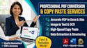 do flawless data entry, web research, and excel copy paste