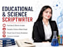 write engaging science and chemistry script  with voiceover