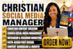 be your christian social media manager for church and faith based content