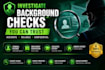 conduct professional background checks and people verification