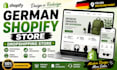 design or redesign professional german shopify store and dropshipping store