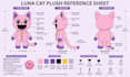 design a custom plush reference sheet for plush toy or stuffed animal