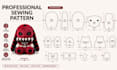 create a custom plush sewing pattern for stuffed animal and plush toy