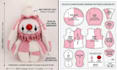 create custom plush sewing pattern for stuffed animals and plush toys