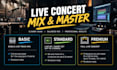 professionally mix and master your live concert multitrack