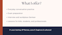 be your german tutor for conversations or work interviews