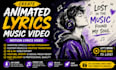create animated lyrics music video, motion lyrics video