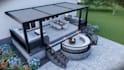 transform outdoor living space, luxurious backyard visualization, kitchen render
