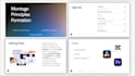 design a clean, professional presentation in figma