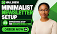 set up buttondown minimalist newsletter simple email developer newsletter setup