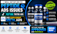 setup or fix peptide ads issues peptide tiktok ads and supplement meta ads