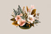 create boho, botanical, whimsical, and floral logo design