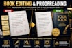 do book proofreading and book editing