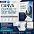 create editable canva capability statement for contractors and businesses