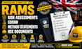 create rams, risk assessments, coshh, method statements and hse docs