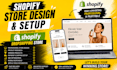 successful shopify dropshipping store, shopify landing page design, store setup