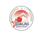 create professional bowling team logo with bar