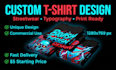 design modern custom t shirt design