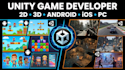 l develop unity 2d, unity 3d, mobile game development