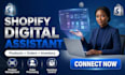 shopify marketing, shopify virtual assistant, store manager, shopify expert