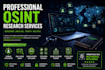 conduct professional osint research using public sources