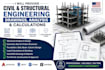 provide civil, structural engineering drawing analysis and calculation