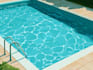 do render swimming pool, backyard, villa landscape