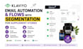build klaviyo email automation, flows with segmentation for supplement stores