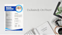 create a professional canva resume CV template