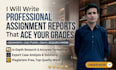 write high quality assignment, report, summary