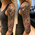create a tattoo design for leg sleeve