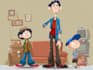 draw cartoon character flat design illustration