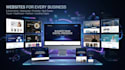 create a responsive HTML CSS javascript website