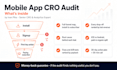 do a conversion rate audit of your mobile app funnel with fixes in 2 days