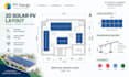 design 2d and 3d solar pv layout