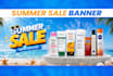 design shopify banner, web banner and hero image