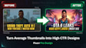 design high CTR gta 6 youtube thumbnails