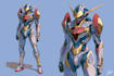do mecha robot gundam illustration